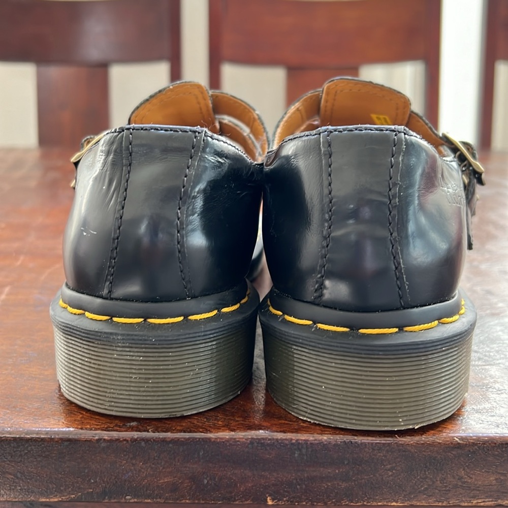 Dr. Martens Black Double-Strap Platform Mary Jane Shoes - Picture 7 of 11